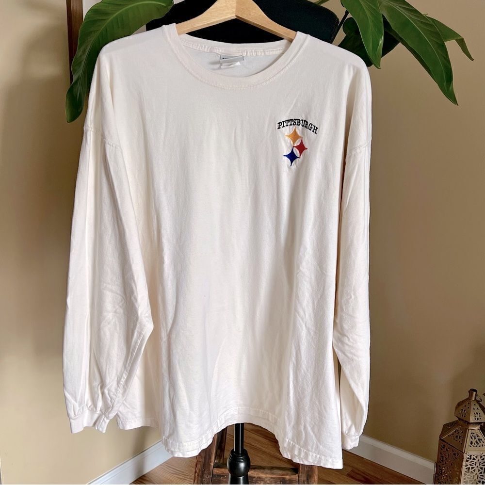 Vintage Y2K Embroidered Long Sleeve Pittsburgh Steelers T-Shirt